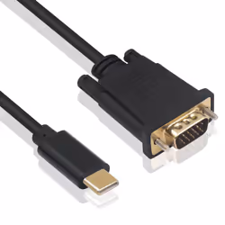 Ewent EC1052, 1,8 m, USB Type-C, VGA (D-Sub), Mâle, Mâle, Droit
