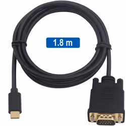 Ewent EC1052 câble vidéo et adaptateur 1,8 m USB Type-C VGA (D-Sub)