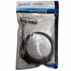 Ewent EW1243 câble antivol Noir, Zinc 1,5 m