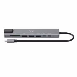 Ewent EW1146 station d'accueil Avec fil USB 3.2 Gen 1 (3.1 Gen 1) Type-C Gris
