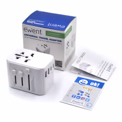 Ewent EW1470 adaptateur prise d'alimentation Universel Blanc - Vue supplémentaire 5