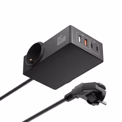 Ewent EW3992 multiprise 1,5 m 2 sortie(s) CA Intérieure Noir