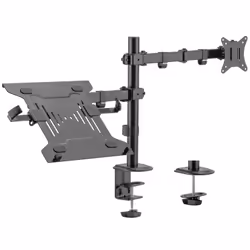Ewent EW1519, Laptop et bras pour écran, Noir, Aluminium, Plastique, Acier, 39,6 cm (15.6"), 81,3 cm (32"), 330,2 - 812,8 mm  ...