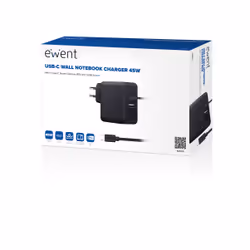 Ewent EW3979 chargeur d'appareils mobiles Ordinateur portable Noir Secteur Charge rapide Intérieure