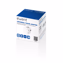 Ewent EW1475 adaptateur prise d'alimentation Universel Blanc