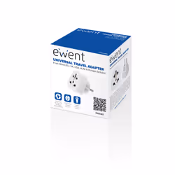 Ewent EW1480 adaptateur prise d'alimentation Universel Blanc