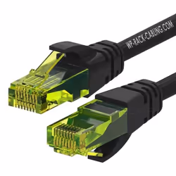 WP WPC-PAT-6AU030BL, 3 m, Cat6a, U/UTP (UTP), RJ-45, RJ-45, Noir, Vert