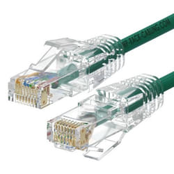 WP WPC-PAT-6AU005G-S câble de réseau Vert, Transparent 0,5 m Cat6a U/UTP (UTP)