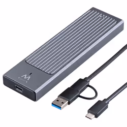 Ewent EW7022, Enceinte ssd, M.2, M.2, 10 Gbit/s, Connectivité USB, Gris