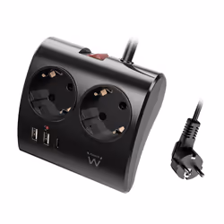 Ewent EW3871, 1,5 m, Intérieure, Type F, Type F, Courbe, 1 mm²