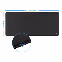 Ewent EW3182 tapis de souris Tapis de souris de jeu Noir