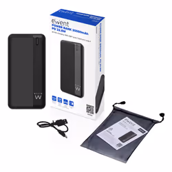 Ewent EW1163 banque d'alimentation électrique Lithium Polymère (LiPo) 20000 mAh Noir - Vue supplémentaire 4