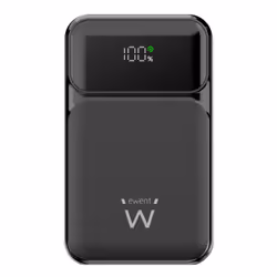Ewent EW1164, 20000 mAh, Lithium Polymère (LiPo), 65 W, Noir