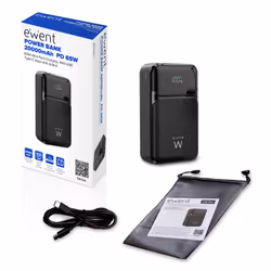 Ewent EW1164 banque d'alimentation électrique Lithium Polymère (LiPo) 20000 mAh Noir