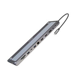 Ewent EW1150 station d'accueil Avec fil USB 3.2 Gen 1 (3.1 Gen 1) Type-C Aluminium