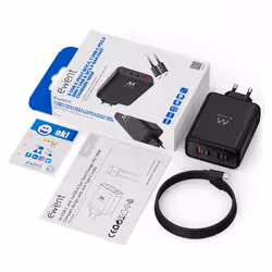 Ewent EW1337 chargeur d'appareils mobiles Universel Noir Secteur Charge rapide Intérieure - Vue supplémentaire 2
