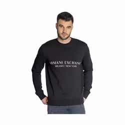 Sweat Armani Exchange Milano New York Homme Noir