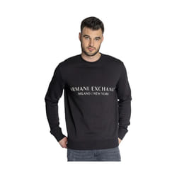 Sweat Armani Exchange Milano New York Homme Noir