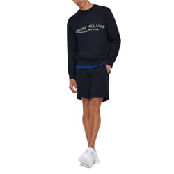 Sweat logo en coton  -  Armani exchange - Homme