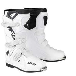 Bottes moto cross enfant UFO Typhoon - blanc - 34
