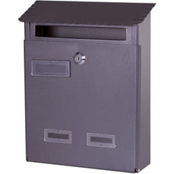 Fraschetti - boîte aux lettres en fer forgé couleur anthracite avec TOIT-701BIS 23x9xH29 cm