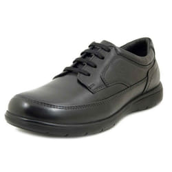 Chaussures Homme - Derby - LUMBERJACK - Cuir Noir - Semelle Amovible
