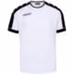 Maillot de Fitness Homme Kappa Tanis - Blanc/Noir - Manches Courtes - 100% Polyester