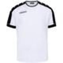 Maillot de Fitness Homme Kappa Tanis - Blanc/Noir - Manches Courtes - 100% Polyester