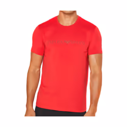 T shirt Emporio Armani Logo crew neck Homme Rouge