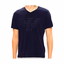 T shirt Emporio Armani GA eagle Homme Bleu