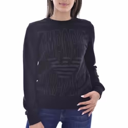 Sweat fin à gros logo - Emporio armani - Femme