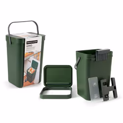 Perfetto 29125 poubelle 5 L Rectangulaire Noir, Vert - Vue supplémentaire 2