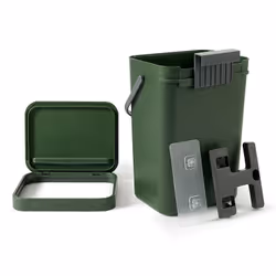 Perfetto 29125 poubelle 5 L Rectangulaire Noir, Vert - Vue supplémentaire 3