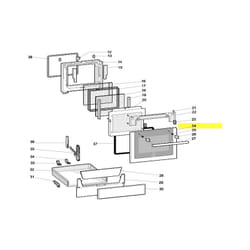 Vitre porte four exterieure pour cuisiniere Scholtes