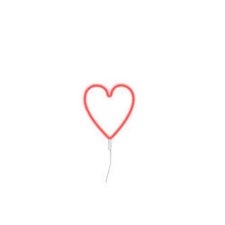 Ginga Heart Figurine lumineuse décorative Rouge LED 1,38 W