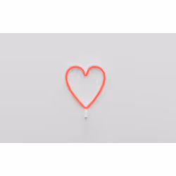 Ginga Heart Figurine lumineuse décorative Rouge LED 1,38 W