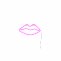 Ginga Lips Figurine lumineuse décorative Rose LED 1,38 W