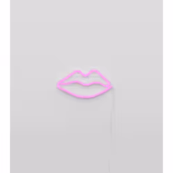 Ginga Lips Figurine lumineuse décorative Rose LED 1,38 W