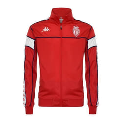 Sweat zippé Kappa Merez AS Monaco Enfant Rouge - Football - Coupe Slim