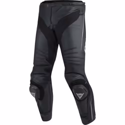 Dainese Misano Pantalon en cuir de moto, noir-gris, taille 60 pour Hommes