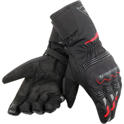 Dainese Tempest Unisex D-Dry Gants de moto longue, noir-rouge, taille 3XL pour Hommes