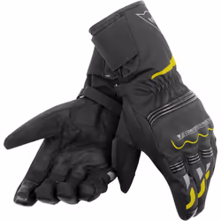 Dainese Tempest Unisex D-Dry Gants de moto longue, noir-rouge, taille 3XL pour Hommes