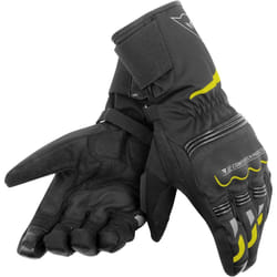 Dainese Tempest Unisex D-Dry Gants de moto longue, noir-jaune, taille 3XL pour Hommes