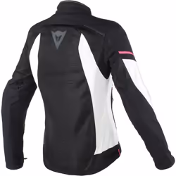 Dainese Air Frame D1 Tex Veste textile de moto de dames, noir-gris-rose, taille 46 pour Femmes