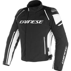 Dainese Racing 3 D-Dry Veste Textile moto, noir-blanc, taille 50 pour Hommes
