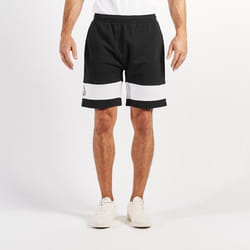 Short Drit pour Homme - Kappa - Noir - Coupe droite - Bande blanche et logo