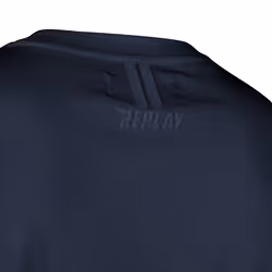 Replay Logo T-Shirt, bleu, taille S pour Hommes