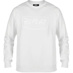 Replay Logo Pull, blanc, taille 3XL pour Hommes