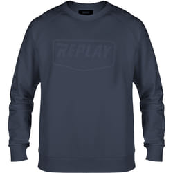 Replay Logo Pull, bleu, taille S pour Hommes