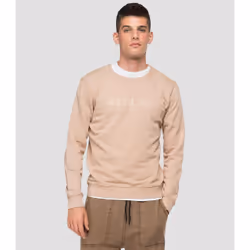 Sweat-shirt en coton bio imprimé Replay